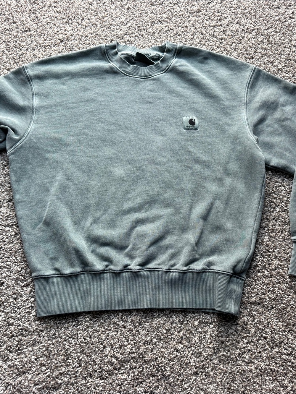 Carhartt Men's Crewneck Sweatshirt in Sage Green